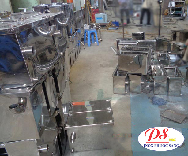 Xưởng sản xuất bẫy mỡ, bể tách mỡ, thùng lọc dầu mỡ